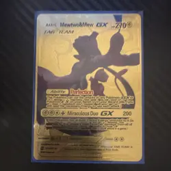 Pokemon Mewtwo & Mew GX Tag Team Foil Cards Lot - 2 English Cards - Image 2