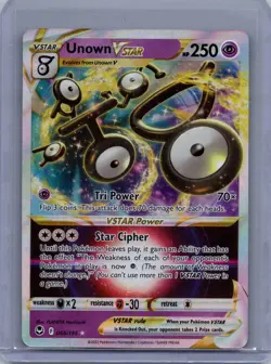 Unown VSTAR 066/195 Pokemon TCG Silver Tempest Sword & Shield Ultra Rare Card NM - Image 1