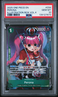 Perona (Illustration Box Vol.4) OP09-034 One Piece Promotion Cards Foil PSA 10 - Image 1