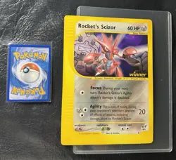 2002 ROCKETS SCIZOR 4 Pokemon BEST OF WINNER PROMO JUMBO VINTAGE CARD NINTENDO - Image 1