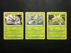 Pokemon TCG Scyther 3 Card Mixed Lot NM/LP - Image 1