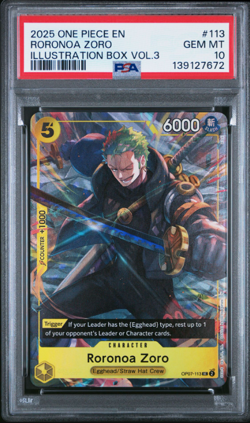 Roronoa Zoro (Illustration Box Vol.3) OP07-113 One Piece Promotion Cards Foil - Image 1