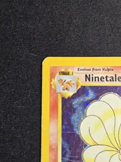 Ninetales Rare Holo Card 12/102 Pokemon TCG Base Set - MP - Image 3