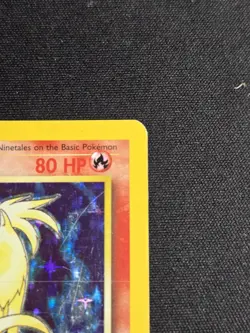 Ninetales Rare Holo Card 12/102 Pokemon TCG Base Set - MP - Image 4