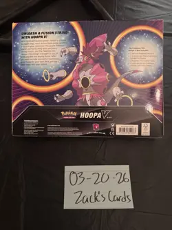 Pokemon TCG Fusion Strike Hoopa V Box Promo Booster Oversized Card English - Image 2