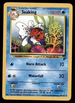 3X Pokemon Card Seaking (Base Set 2) 60/130 LIGHTLY PLAYED Non-Holo Uncommon TCG - Image 1