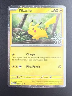 Pikachu - (Holiday Calendar) 025/165 Miscellaneous Cards & Products Holo 1M - Image 1