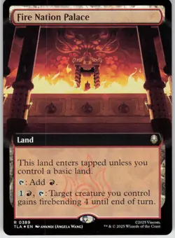 MTG Fire Nation Palace (Extended Art) Foil NM Avatar: The Last Airbender Magic 3 - Image 1