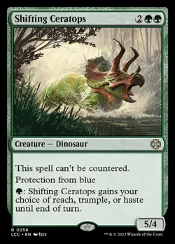 ~1x Shifting Ceratops x1 ~NM~ LCC Magic the Gathering MtG~ - Image 1