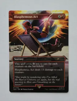 Blasphemous Act, R 1756, NM Non-Foil, MTG Secret Lair x Marvel, Deadpool SLD - Image 1