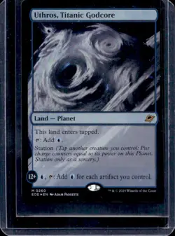 2025 Magic The Gathering Eternities Uthros Titanic Godcore Mythic Rare #0260 - Image 1