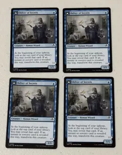 Magic: The Gathering TCG Innistrad Remastered Delver of Secrets x4 - Image 1