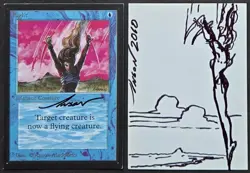 SKETCHED MtG Magic Anson Maddocks _ Beta CE _ Artist Proof _ FLIGHT _ 1/50! - Image 1