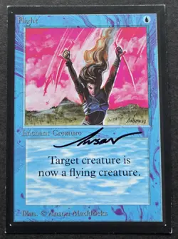 SKETCHED MtG Magic Anson Maddocks _ Beta CE _ Artist Proof _ FLIGHT _ 1/50! - Image 2