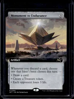 2025 Magic MTG Aetherdrift Monument to Endurance EA Foil Rare #0394 - Image 1