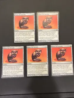 5x Ebony Owl Netsuke Saviors of Kamigawa MTG Magic the Gathering NM UP X5 - Image 1
