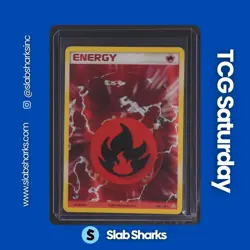 2006 POKEMON EX HOLON PHANTOMS #106/110 FIRE ENERGY HOLO RARE - Image 1