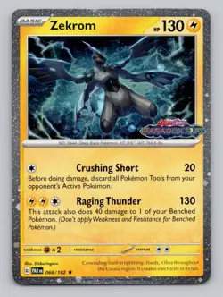 Zekrom Cosmos Holo Promo Stamp 066/182 Rare Pokemon - Image 1