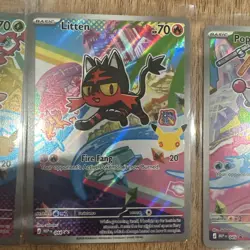 Pokemon 2026 First Partner Illustration Collection Series 1 Promos Set 43-45 #ML - Image 3