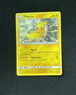 2019 Pokemon TCG English Sun & Moon Cosmic Eclipse 66/236 Pikachu HC22 - Image 1
