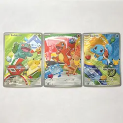 Pokemon TCG First Partner Illustration Collection Series 1 Kanto GEN 1 Starters - Image 2