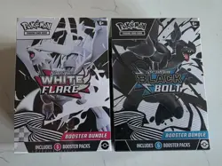 Pokemon Scarlet & Violet White Flare & Black Bolt Booster Bundle Box lot of 2 - Image 1