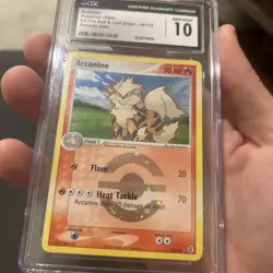 2004 Pokemon Arcanine Reverse Holo 18 CGC 10 Gem Mint EX Fire Red Leaf Green - Image 5