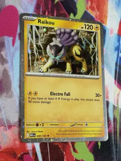 Pokemon Mega Evolution #48/132 Raikou Cosmos Holo - Image 1