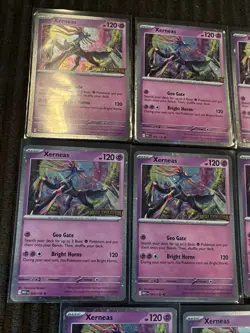 Xerneas 064/132 Stamped Promo Pokemon Mega Evolution Cosmos Holo *LOT OF 8* - Image 2