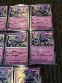Xerneas 064/132 Stamped Promo Pokemon Mega Evolution Cosmos Holo *LOT OF 8* - Image 3