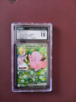 2025 Pokemon #184/159 Lillie's Clefairy ex Journey Together CGC 10 - Image 1