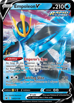 Empoleon V SWSH108 Holographic Black Star Promo Pokemon TCG Near Mint - Image 1