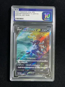 2022 Pokemon TCG JPN Hisuian Samurott V S12a 229/172 SAR PLG 10 Gem Mint YX89 - Image 1