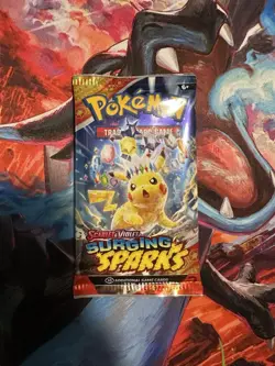 Pokemon TCG: Surging Sparks Booster Pack Factory Sealed Random Art - Image 1