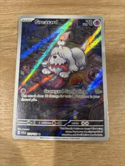 Pokemon TCG Greavard Scarlet & Violet Base Set214/198. Moderately Played. - Image 1