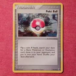Pokemon 2005 EX Unseen Forces: Poke Ball 87/115 Reverse Holo Foil Rare - LP/NM - Image 2