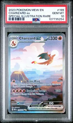 Pokemon Charizard ex Scarlet & Violet 151 Special Illustration Rare Holo PSA 10 - Image 1