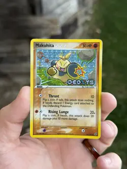 Pokemon TCG Makuhita 65/107 EX Deoxys Reverse Holo Stamped NM/VLP - Image 1