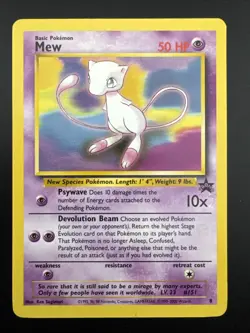 Mew #8 Pokemon WOTC Black Star Promo - Image 3