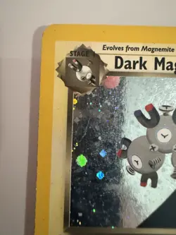 Pokemon Team Rocket 1st Edition Dark Magneton Holo 11/82 HP - Image 2