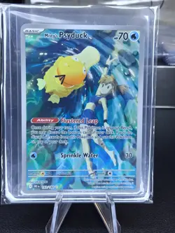 Pokemon Misty's Psyduck 193/182 Sv10 Destined Rivals Illustration Rare Holo - Image 1