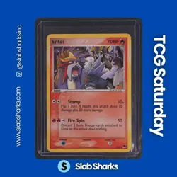 2005 POKEMON POP SERIES 2 #1/17 ENTEI HOLO RARE - Image 1