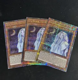 Yugioh 3x Ghost Mourner & Moonlit Chill RA04-EN033 Quarter Century Secret Rare - Image 1