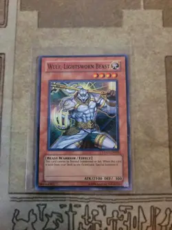 YUGIOH WULF LIGHTSWORN BEAST LODT-EN023 SUPER UNLIMITED ED NM 1996 - Image 1