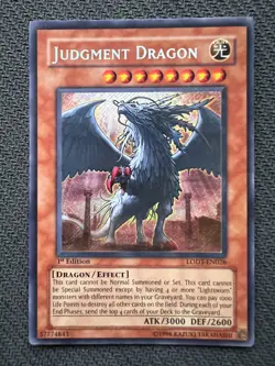 Yugioh Judgment Dragon 1st Edition Secret Rare LODT-EN026 VLP/NM - Image 1