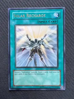 Yugioh Solar Recharge Unlimited Edition Ultra Rare LODT-EN052 LP - Image 1