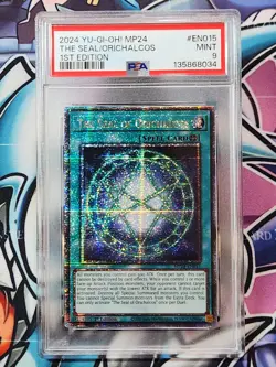 YUGIOH MP24-EN015 25TH ANV TIN: DUELING MIRRORS THE SEAL OF ORICHALCOS PSA 9 - Image 1