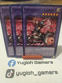 Yu-Gi-Oh Fiendsmith's Lacrima X3 INFO 1st Edition Common Light Played - Image 1