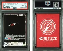 2025 ONE PIECE JAPANESE OP13-CARRYING ON HIS WILL #079 IMU ALTERNATE ART PSA10 - Image 3