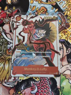 One Piece Card Game 3rd Anniversary Winner Set Monkey.D.Luffy Ace Sabo - Image 1